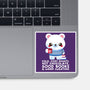 Winter Time Polar Bear-none glossy sticker-NemiMakeit