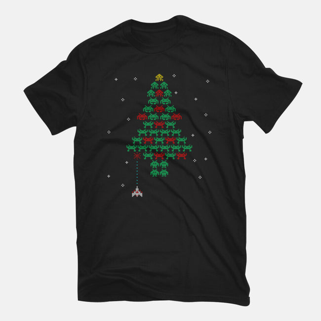 Christmas In Space-mens basic tee-Rogelio