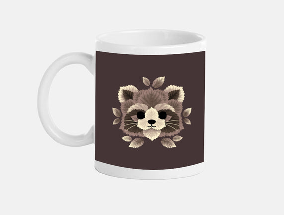 Raccoon Of Leaves