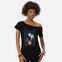 Howl's Moving Castle Tiles-womens off shoulder tee-danielmorris1993