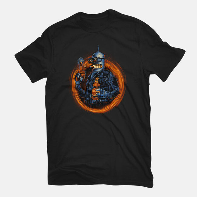 Benderminator-mens premium tee-glitchygorilla