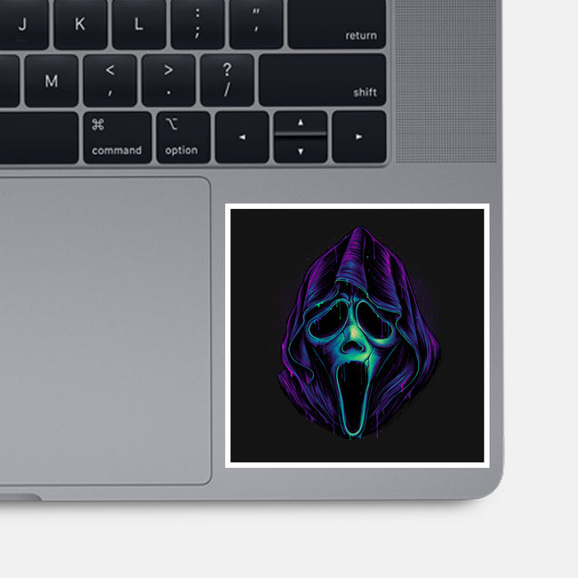 Glowing Ghost-none glossy sticker-glitchygorilla