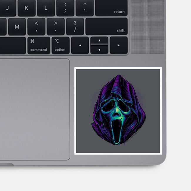 Glowing Ghost-none glossy sticker-glitchygorilla