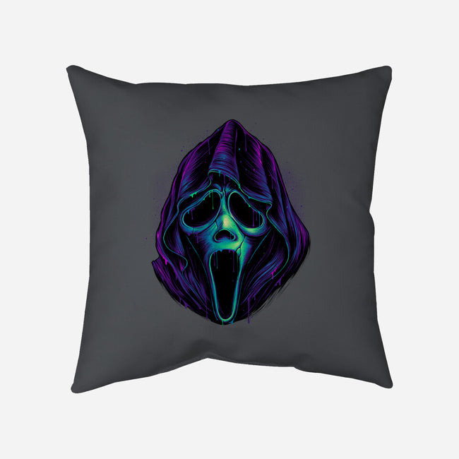 Glowing Ghost-none removable cover throw pillow-glitchygorilla