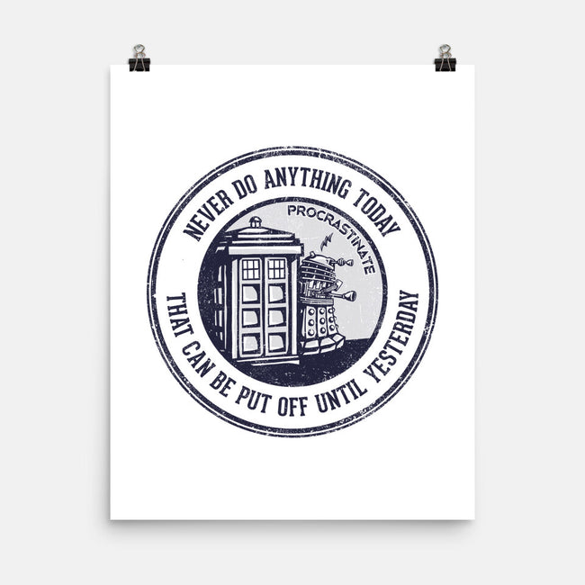 Procrastinator-none matte poster-kg07