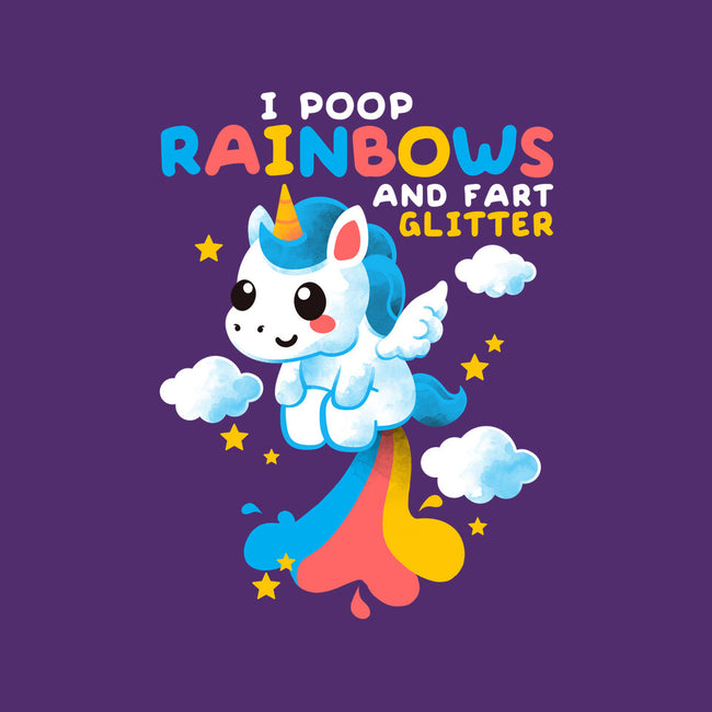 Pooping Rainbows-none polyester shower curtain-NemiMakeit