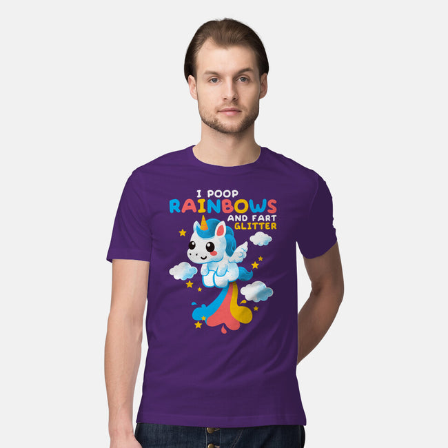 Pooping Rainbows-mens premium tee-NemiMakeit