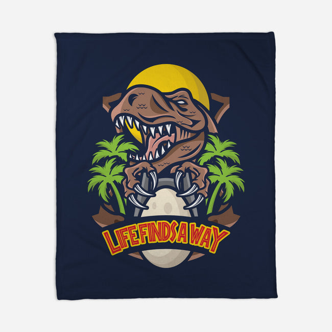 Dinosaur Park-none fleece blanket-jrberger