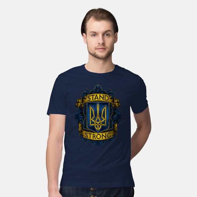 Stand Strong Ukraine-mens premium tee-glitchygorilla