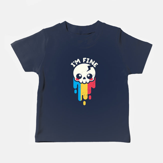 Not Fine But I'm Fine-baby basic tee-NemiMakeit