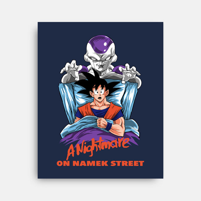 Nightmare On Namek Street-none stretched canvas-zascanauta