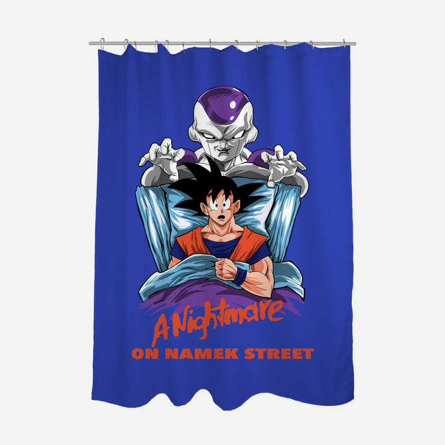 Nightmare On Namek Street-none polyester shower curtain-zascanauta