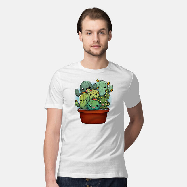 Cactus Family-mens premium tee-Vallina84