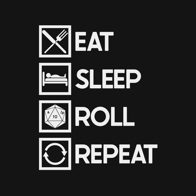 Eat Sleep Roll-none fleece blanket-Nickbeta Designs