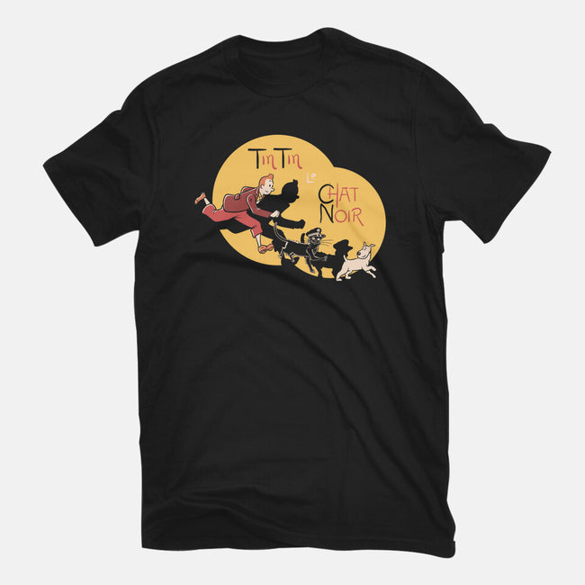 TinTin Le Chat Noir-mens basic tee-tobefonseca