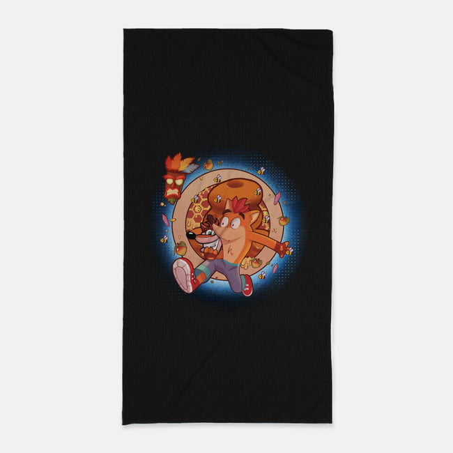 99 Lives-none beach towel-jacnicolauart