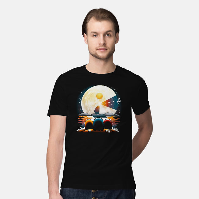 Gaming Moon Beach-mens premium tee-Vallina84