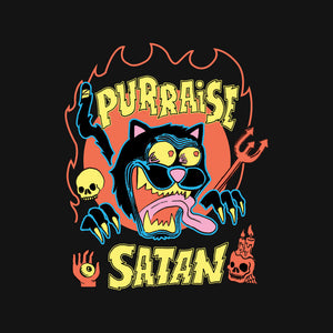 Black Cat Purraise Satan