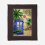 Tardis In Egypt-none fleece blanket-DrMonekers