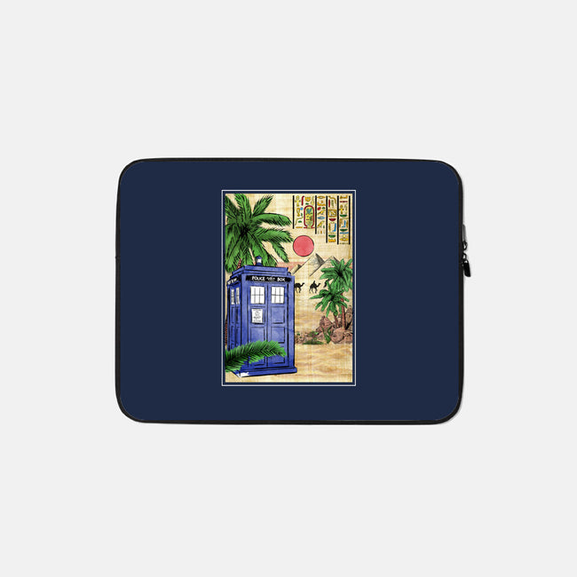 Tardis In Egypt-none zippered laptop sleeve-DrMonekers