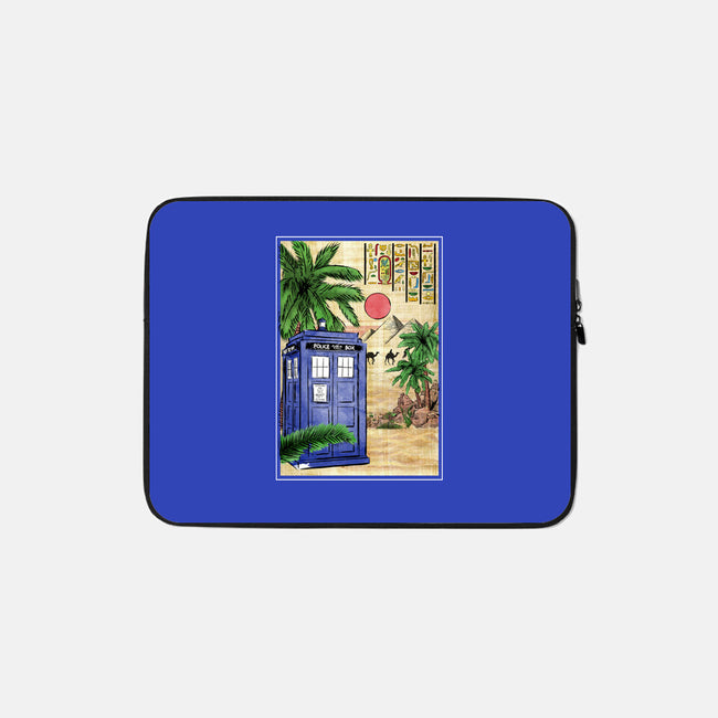 Tardis In Egypt-none zippered laptop sleeve-DrMonekers