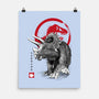 Triceratops Sumi-E-none matte poster-DrMonekers