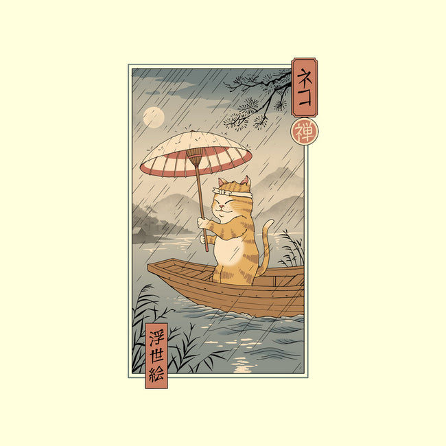 Neko Boat In Edo-none fleece blanket-vp021