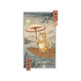 Neko Boat In Edo-none beach towel-vp021