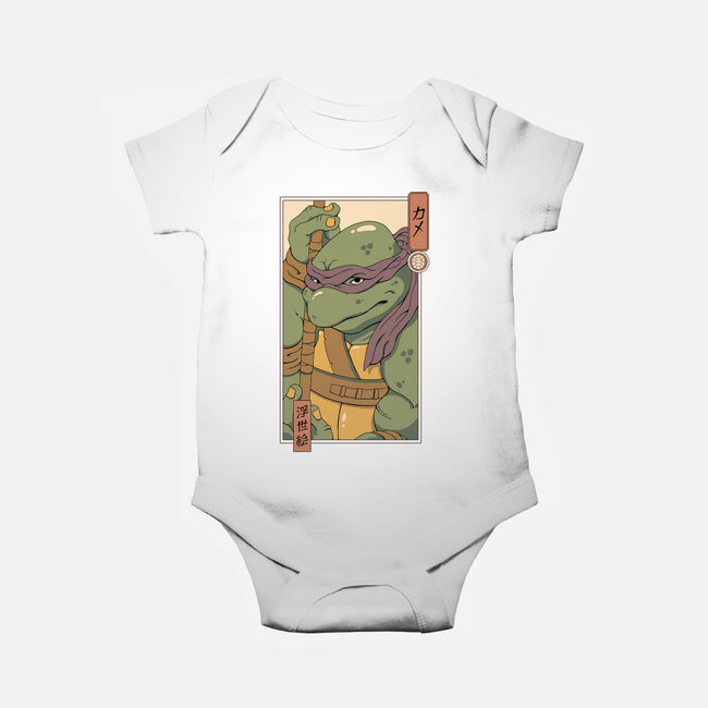 Purple Kame Ninja-baby basic onesie-vp021