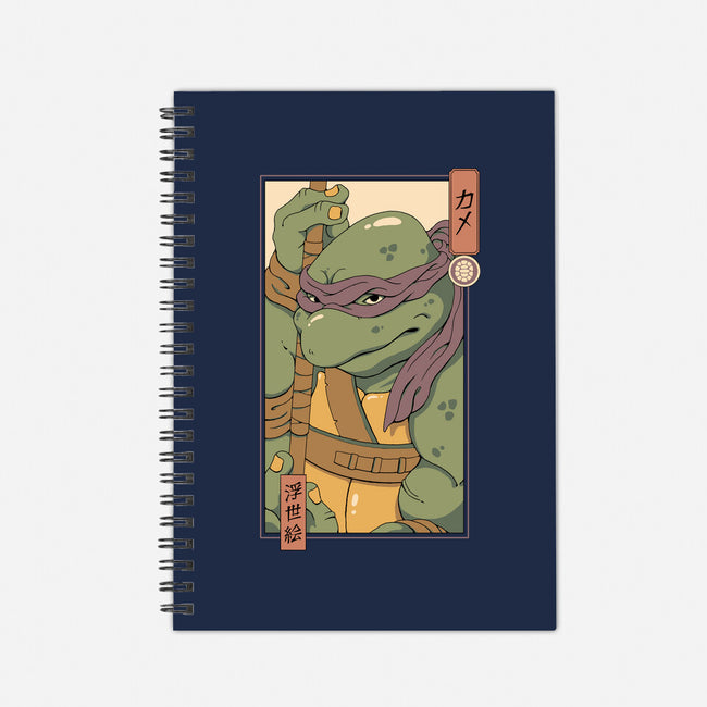 Purple Kame Ninja-none dot grid notebook-vp021