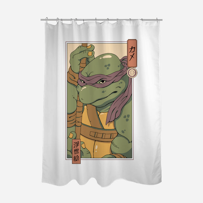 Purple Kame Ninja-none polyester shower curtain-vp021