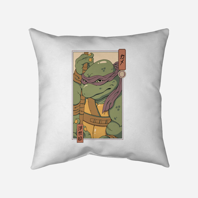 Purple Kame Ninja-none removable cover throw pillow-vp021