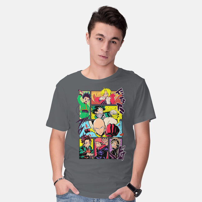 Shonen Characters-mens basic tee-Bellades