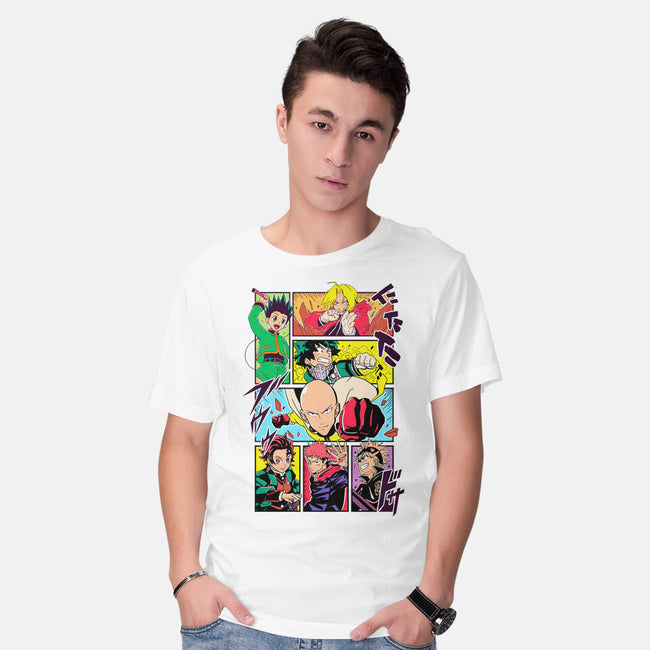 Shonen Characters-mens basic tee-Bellades