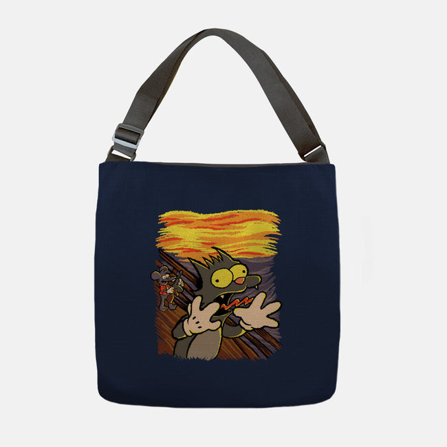 Itchy Scratchy Scream-none adjustable tote bag-leepianti