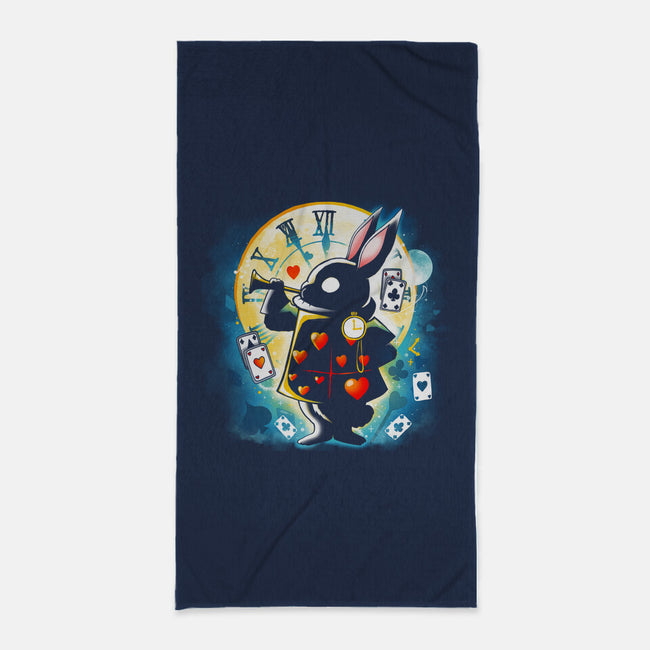 White Rabbit-none beach towel-Vallina84