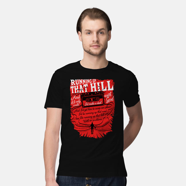 Running Up That Hill-mens premium tee-rocketman_art