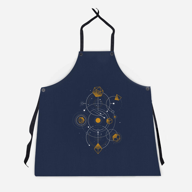 Celestial Dice-unisex kitchen apron-Snouleaf