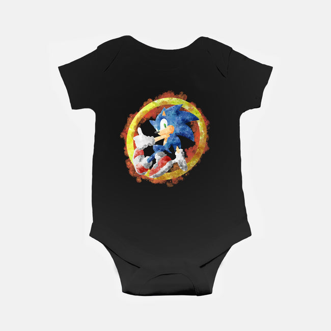 Sonic Splash-baby basic onesie-nickzzarto