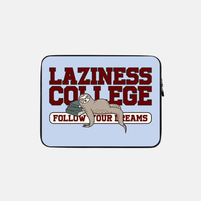 Laziness College-none zippered laptop sleeve-retrodivision