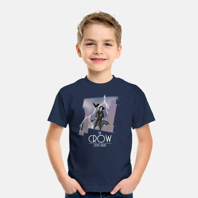 The Animated Crow-youth basic tee-goodidearyan