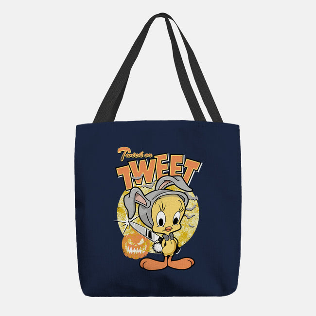 Twick Or Tweet-none basic tote bag-palmstreet