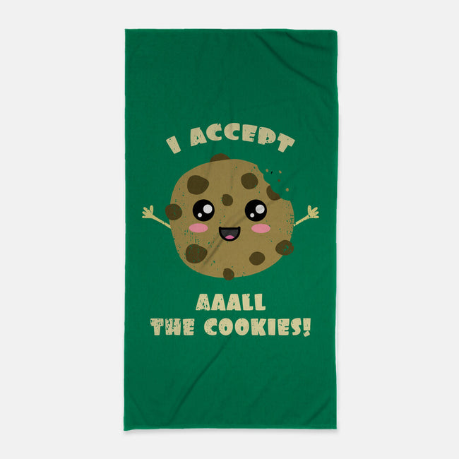 I Accept All The Cookies-none beach towel-BridgeWalker