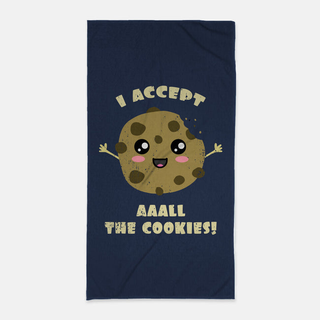 I Accept All The Cookies-none beach towel-BridgeWalker