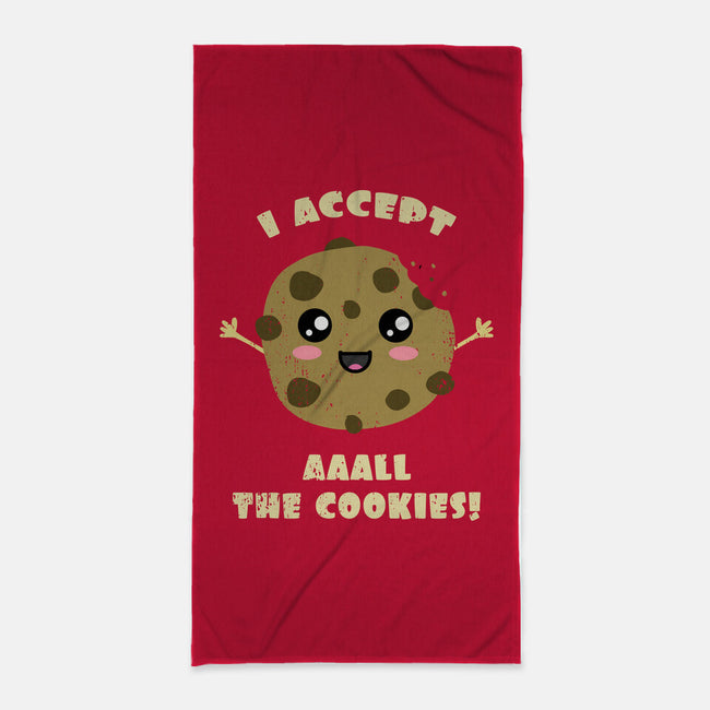 I Accept All The Cookies-none beach towel-BridgeWalker