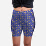 Mermaids-womens all over print biker shorts-Pod Bloom