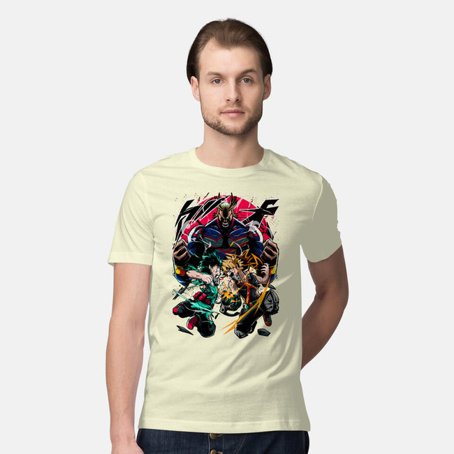 School Of Heroes-mens premium tee-Conjura Geek