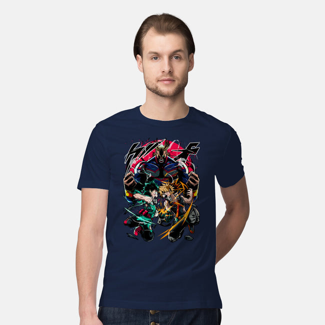 School Of Heroes-mens premium tee-Conjura Geek