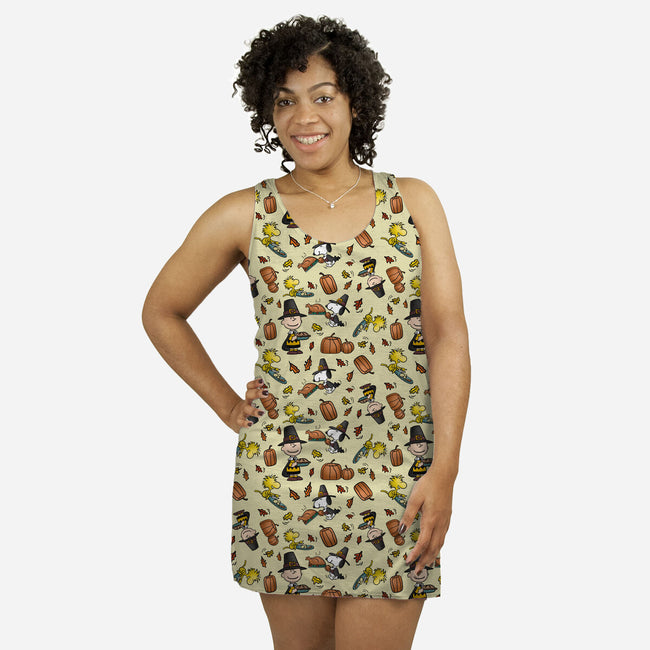 Thankful Nuts-womens all over print racerback dress-TeeFury