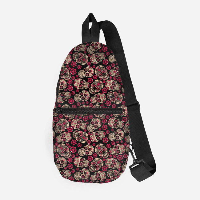 Calaveras-none all over print sling bag-rocketman_art